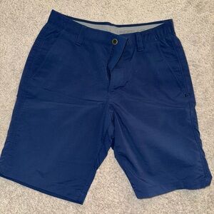 Under Armour Men's Deep Blue Flat Front Golf Shorts